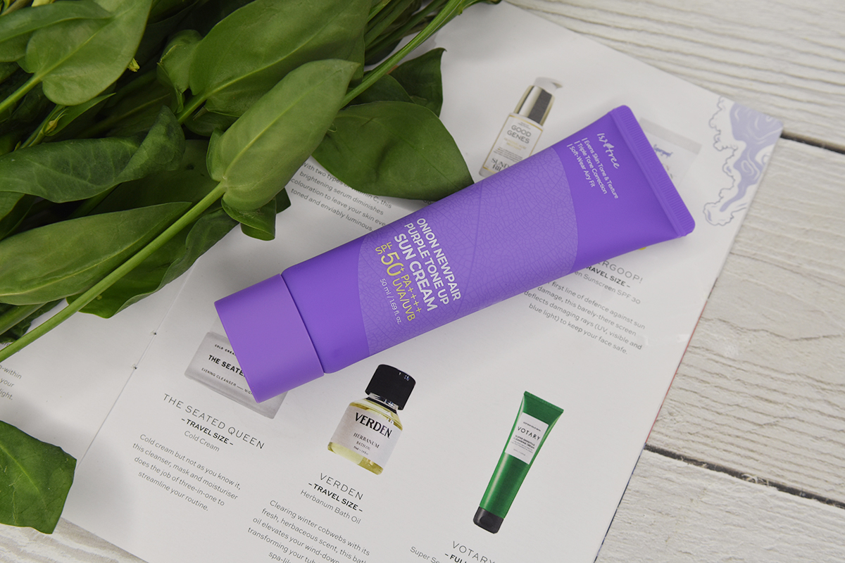 Isntree Onion Newpair Purple Tone Up Sun Cream Review Isntree Onion Newpair Purple Tone Up Sun Cream Review