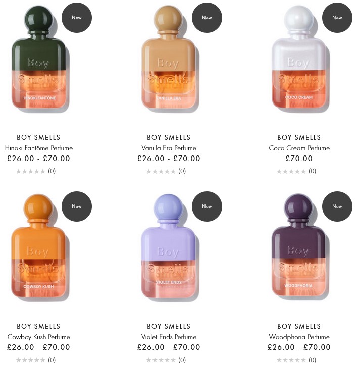 Boy Smells Perfumes at Space NK