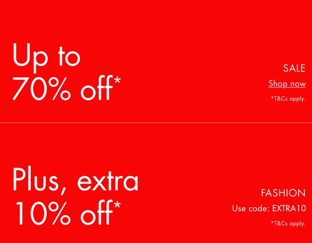 Up to 70% off sale at Harvey Nichols