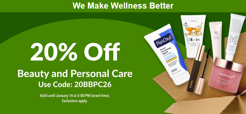 20% off Beauty Bath & Personal Care at iHerb