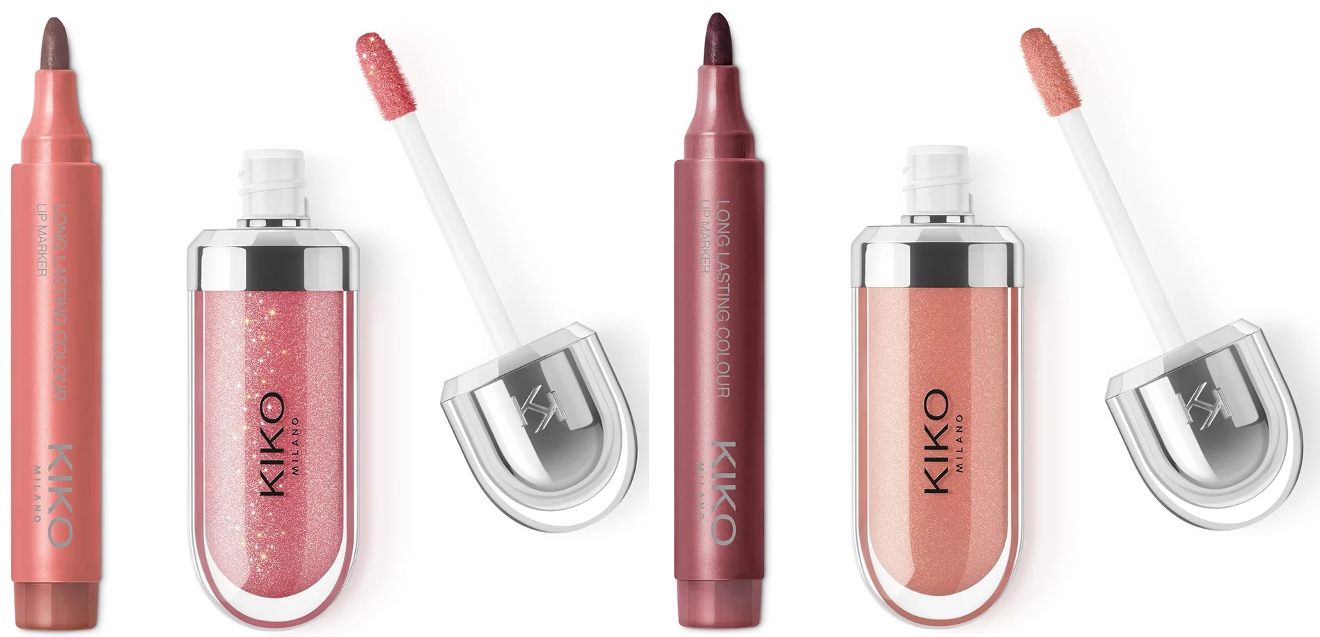 KIKO Milano 90's Modern Nude Lip Combo and Rosey Nude Lip Combo