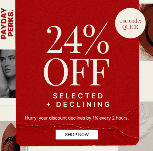 24% off selected & declining at Lookfantastic 24% off selected & declining at Lookfantastic