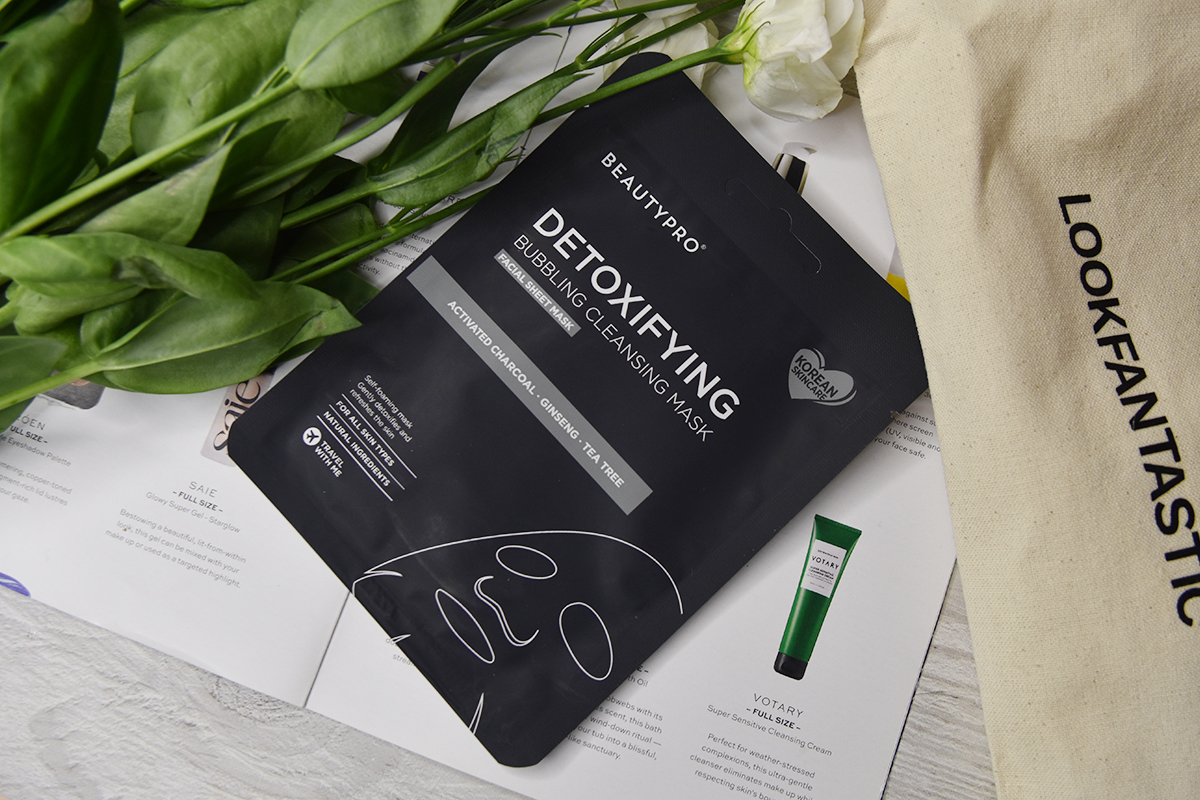 BEAUTYPRO Detoxifying Foaming Cleansing Sheet Mask with Activated Charcoal