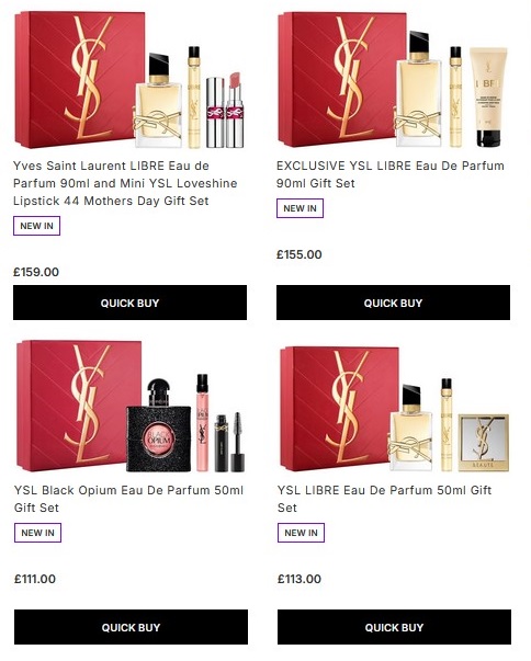 YSL Gift Sets at Lookfantastic