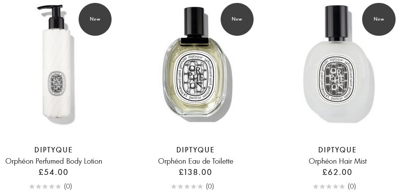 Diptyque Orphéon Collection Diptyque Orphéon Collection