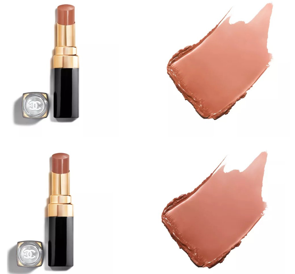 Chanel Rouge Coco Flash Lipstick in Washed Beige & Raw Brown Chanel Rouge Coco Flash Lipstick in Washed Beige & Raw Brown
