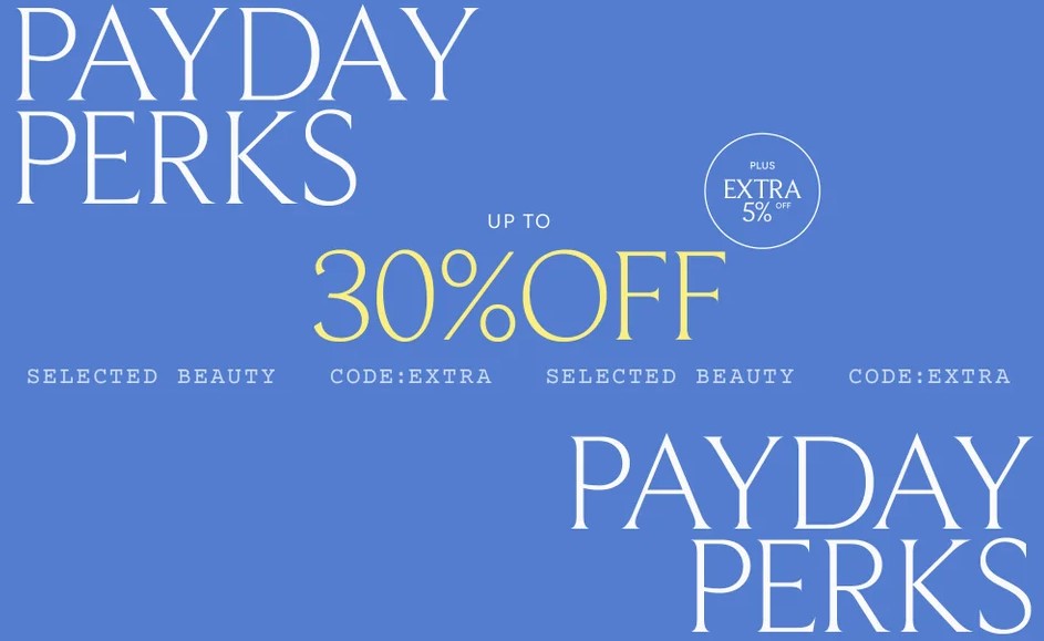 Up to 30% off sale at Lookfantastic