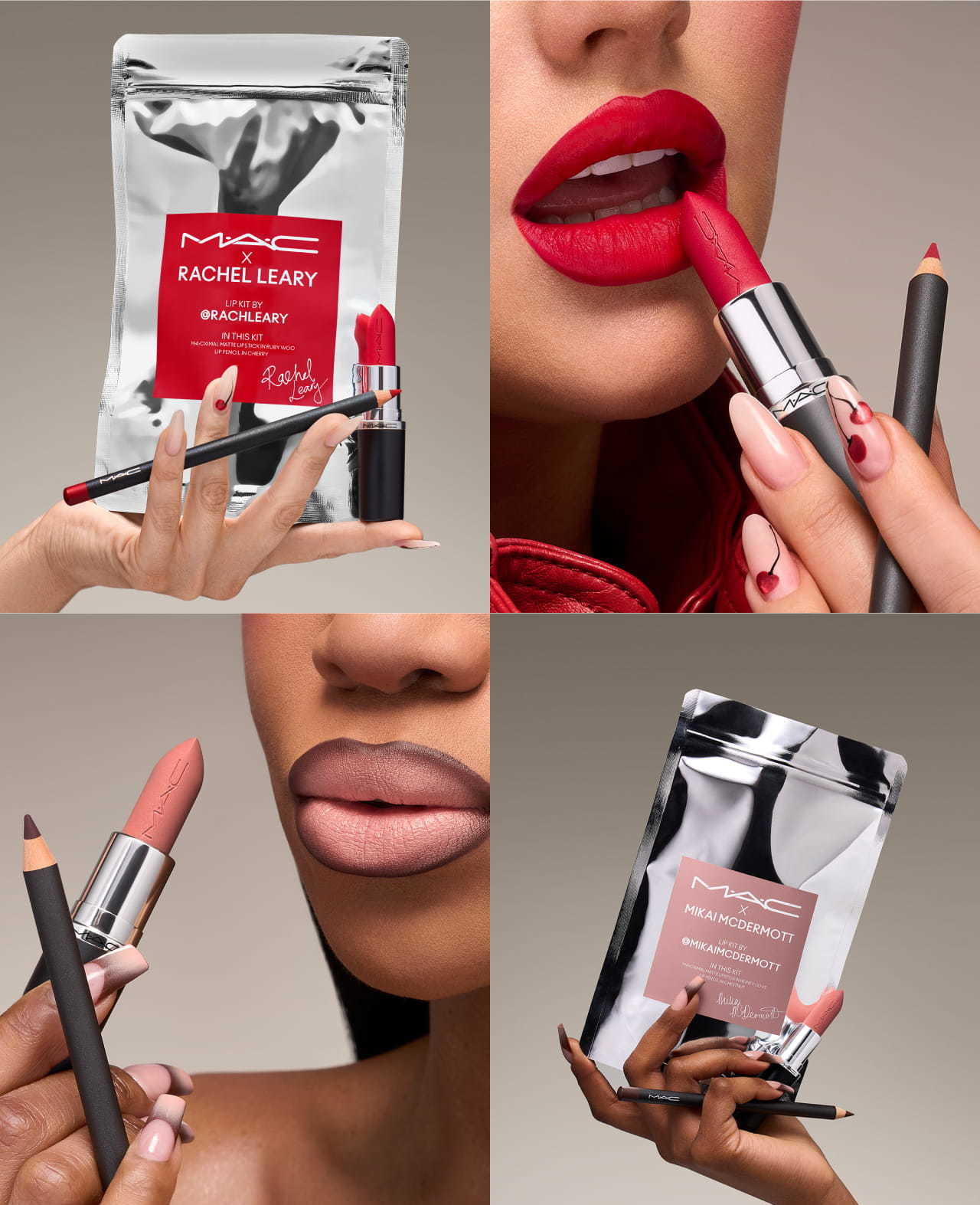 MAC Rachel & Mikai's limited-edition lip kits