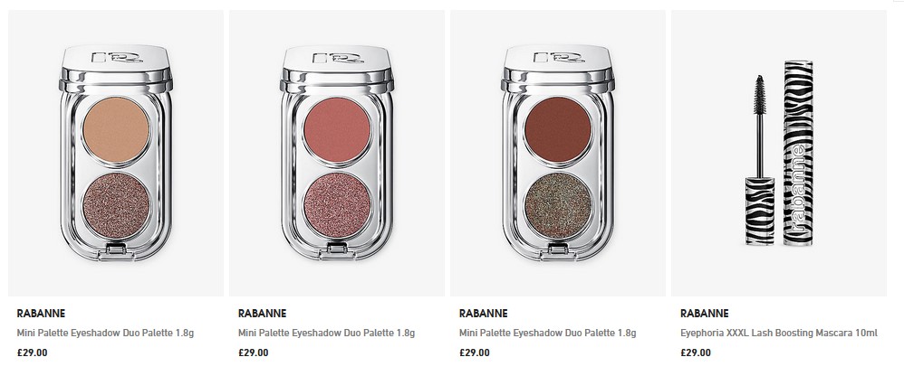 RABANNE Mini Palettes & Eyephoria XXXL Mascara