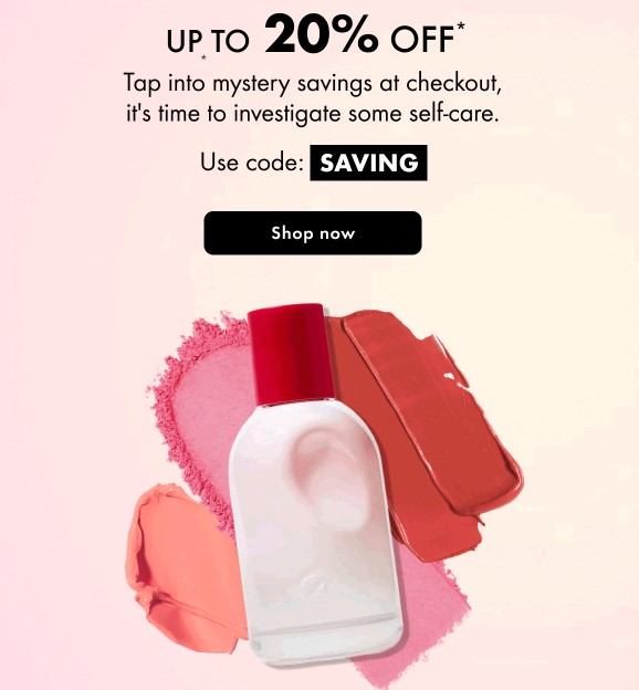 Up to 20% off selected at Sephora UK Up to 20% off selected at Sephora UK