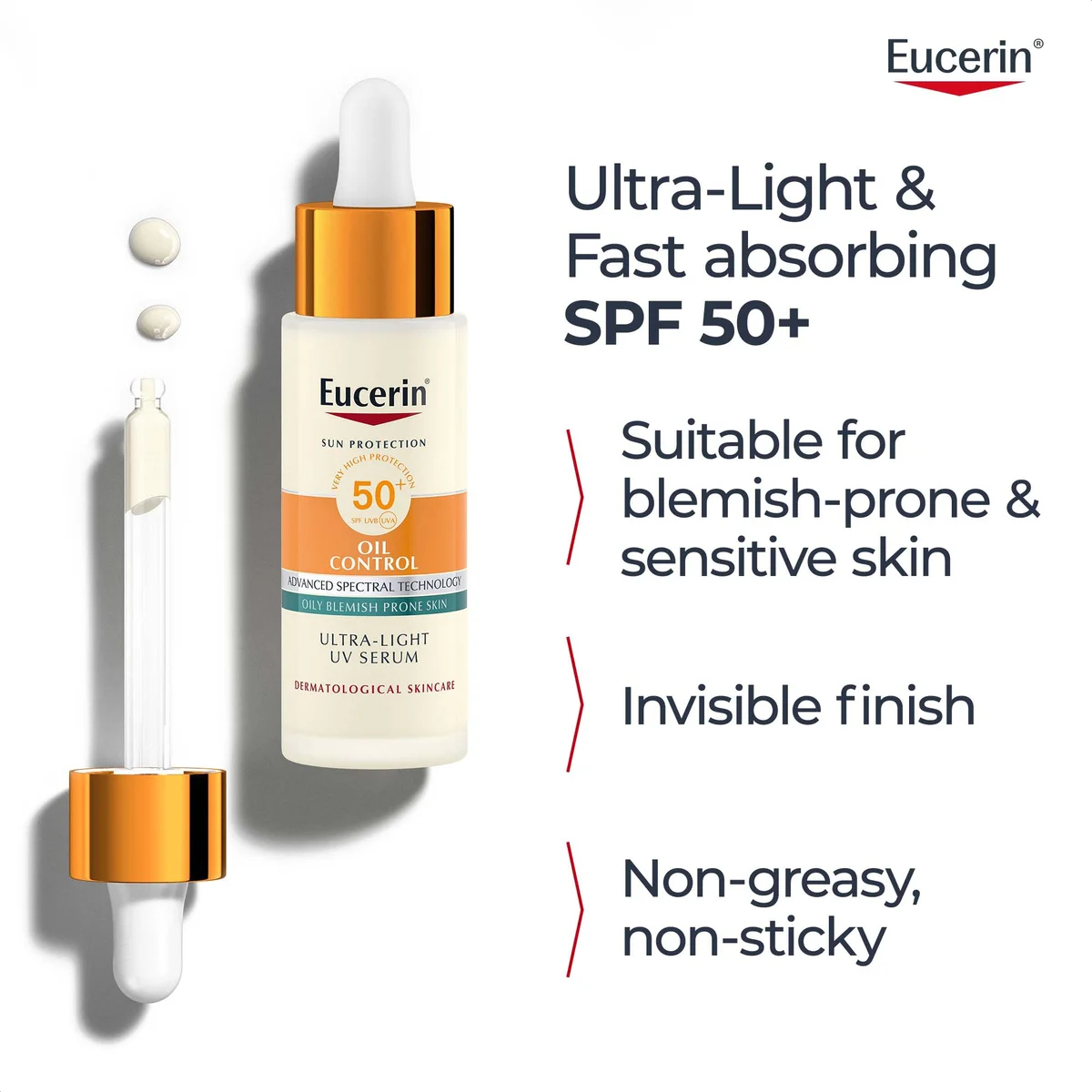 Eucerin Oil Control Ultra-Light Daily Serum SPF 50+ Eucerin Oil Control Ultra-Light Daily Serum SPF 50+