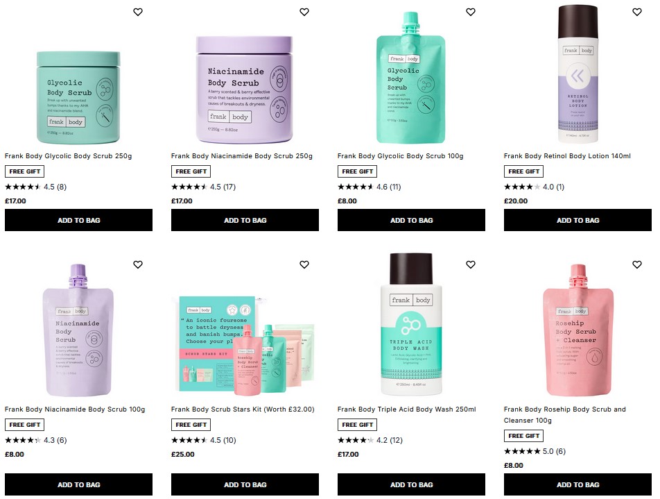 20% off Frank Body at Cult Beauty 20% off Frank Body at Cult Beauty