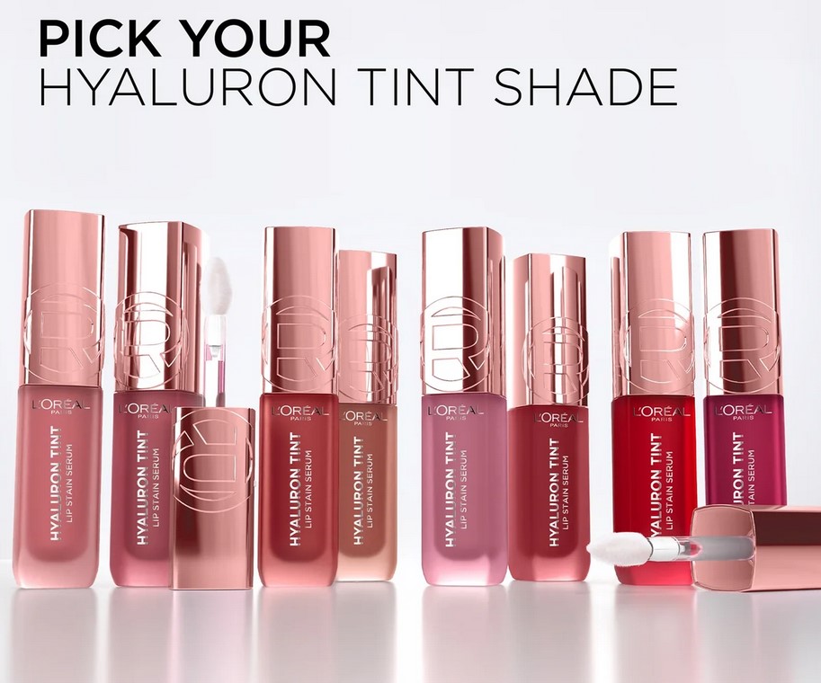 L'Oréal Paris Hyaluron Tint Lip Stain Serum, Hydrating Lip Stain