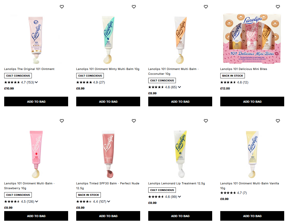 20% off Lanolips at Cult Beauty 20% off Lanolips at Cult Beauty