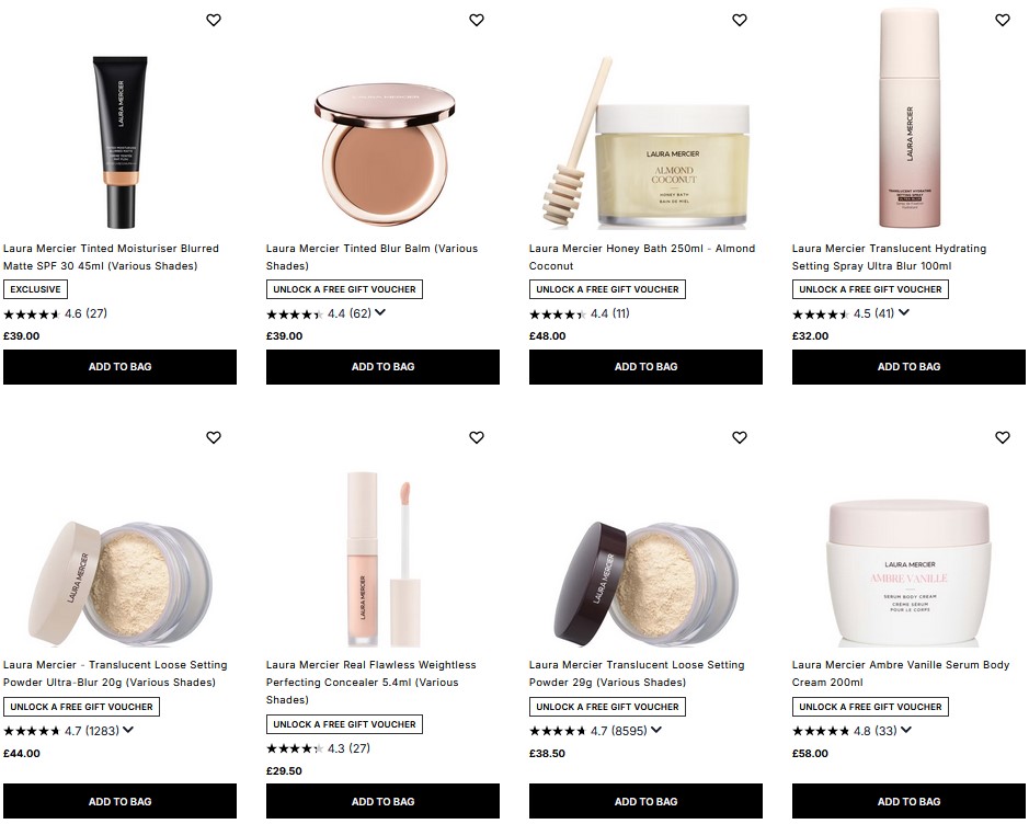 20% off Laura Mercier at Cult Beauty 20% off Laura Mercier at Cult Beauty