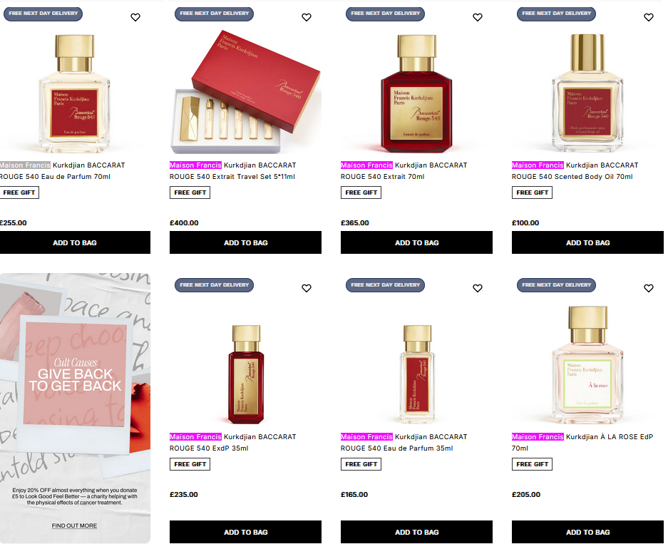 Maison Francis Kurkdjian has landed at Cult Beauty Maison Francis Kurkdjian has landed at Cult Beauty