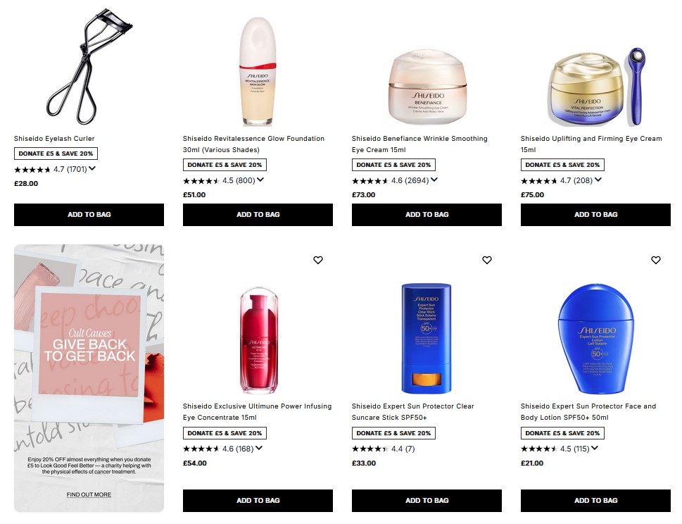 20% off Shiseido at Cult Beauty 20% off Shiseido at Cult Beauty
