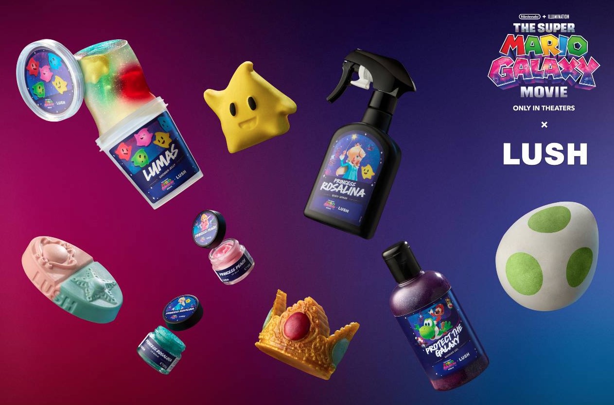 Lush x Super Mario Galaxy Movie Collection Lush x Super Mario Galaxy Movie Collection
