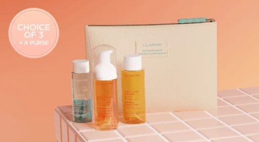 Clarins Shower & Fragrance Gift with orders £95+ Clarins Shower & Fragrance Gift with orders £95+