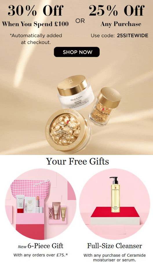 Offers at Elizabeth Arden Offers at Elizabeth Arden