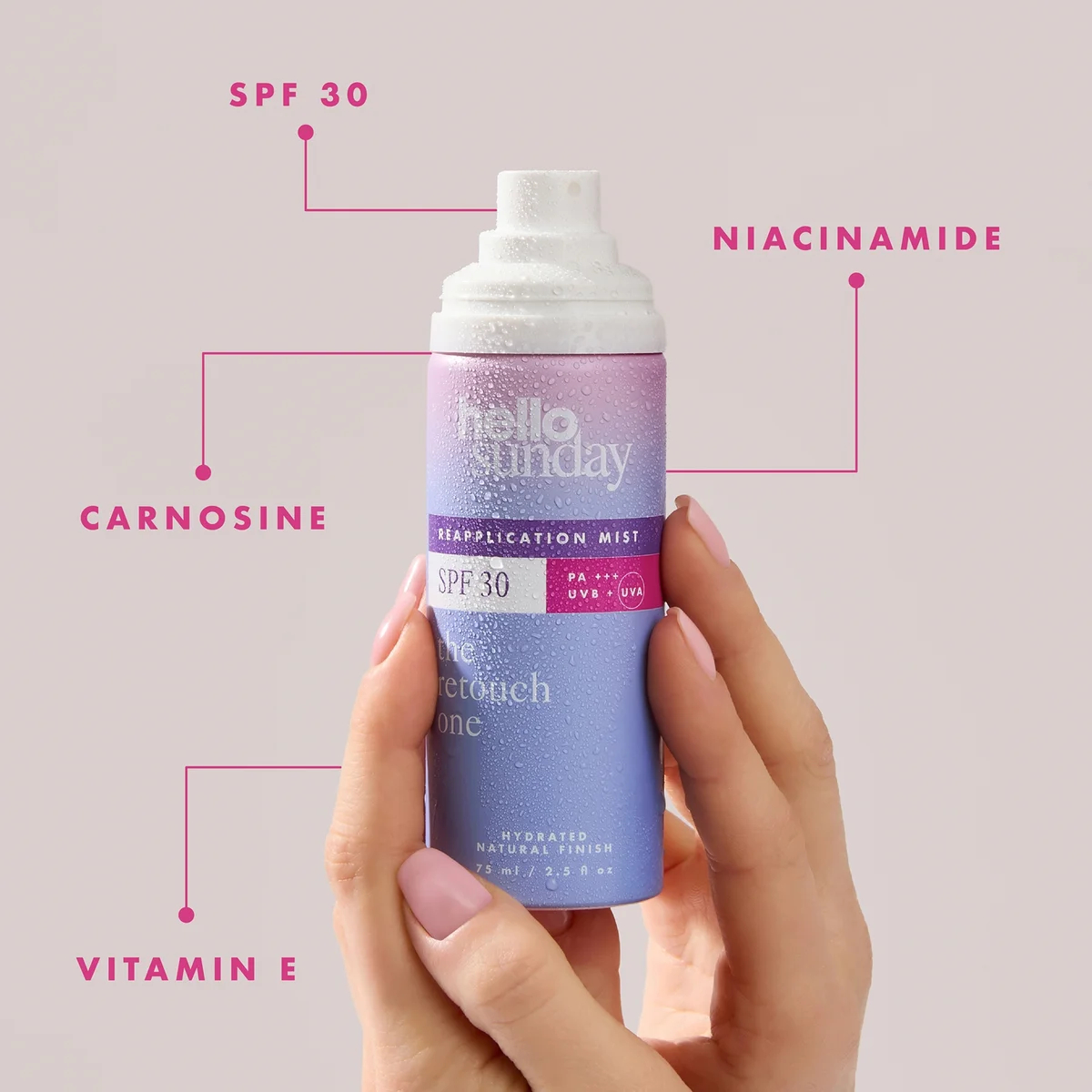 Hello Sunday The Retouch One Reapplication Mist SPF 30 With Niacinamide PA++++ Hello Sunday The Retouch One Reapplication Mist SPF 30 With Niacinamide PA++++