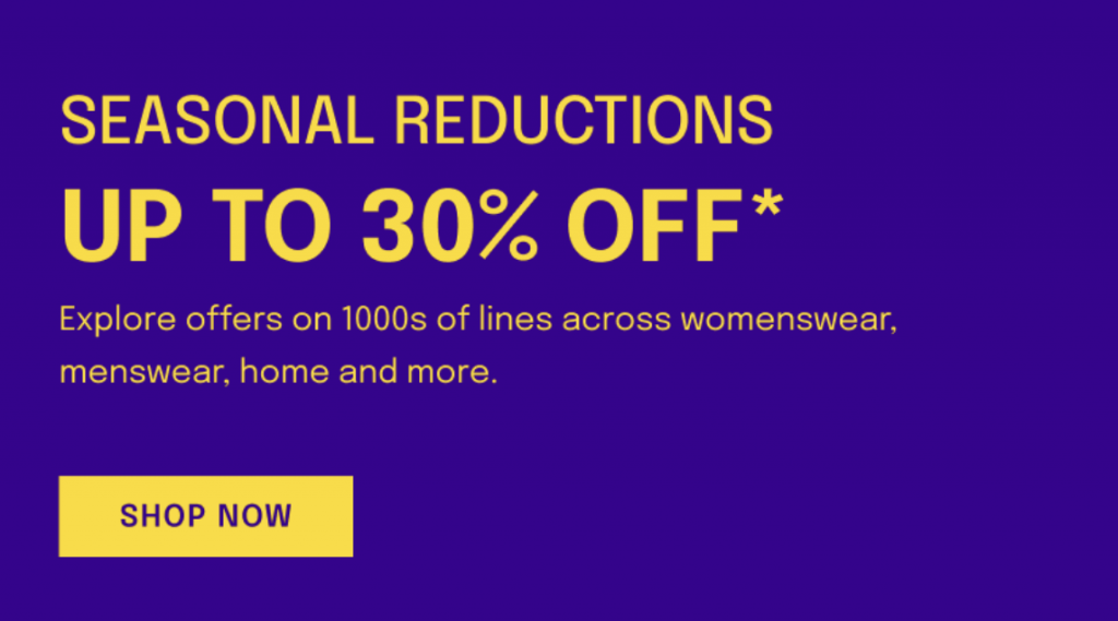 Up to 30% off sale at Fenwick Up to 30% off sale at Fenwick