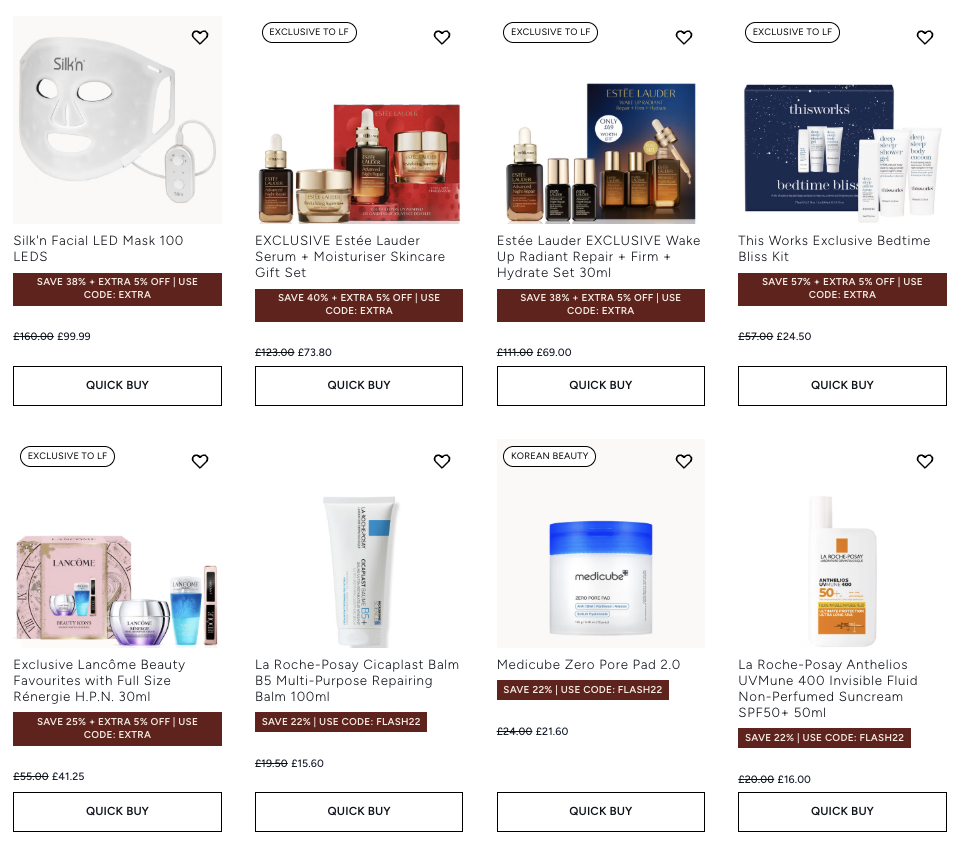 Up to 50% off selected at Lookfantastic Up to 50% off selected at Lookfantastic