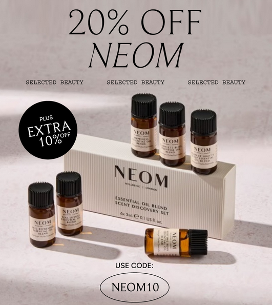 20% off NEOM at Lookfantastic 20% off NEOM at Lookfantastic