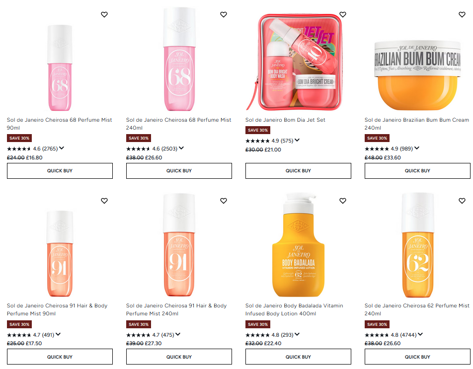 Up to 30% off Sol de Janeiro at Lookfantastic Up to 30% off Sol de Janeiro at Lookfantastic