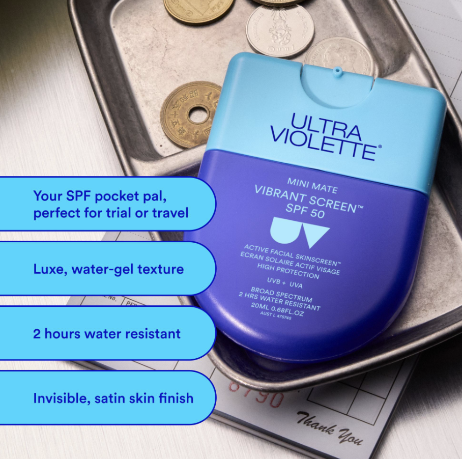 Ultra Violette Vibrant Screen SPF 50 Mini Mate Ultra Violette Vibrant Screen SPF 50 Mini Mate
