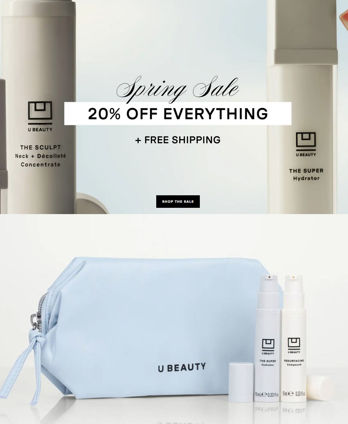 Spring Sale at U Beauty: 20% off sitewide Spring Sale at U Beauty: 20% off sitewide