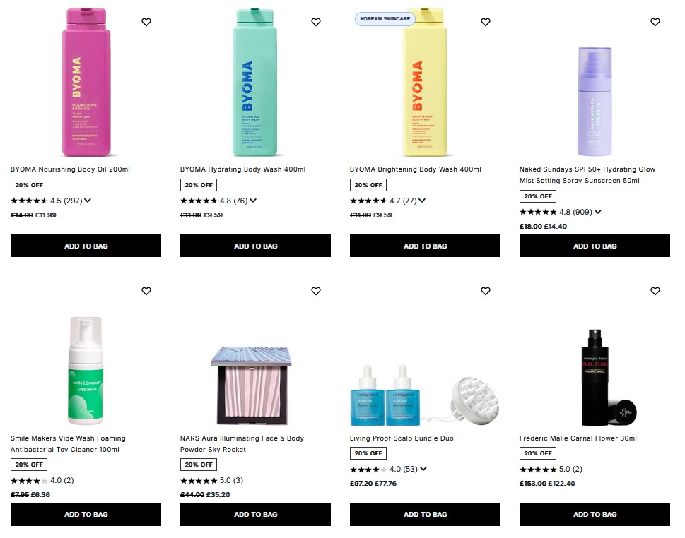 20% off selected at Cult Beauty 20% off selected at Cult Beauty