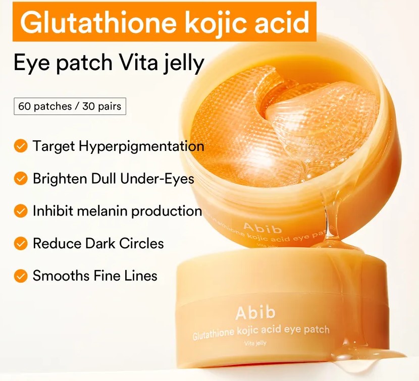 Abib Glutathione Kojic Acid Eye Patch Vita Jelly Abib Glutathione Kojic Acid Eye Patch Vita Jelly