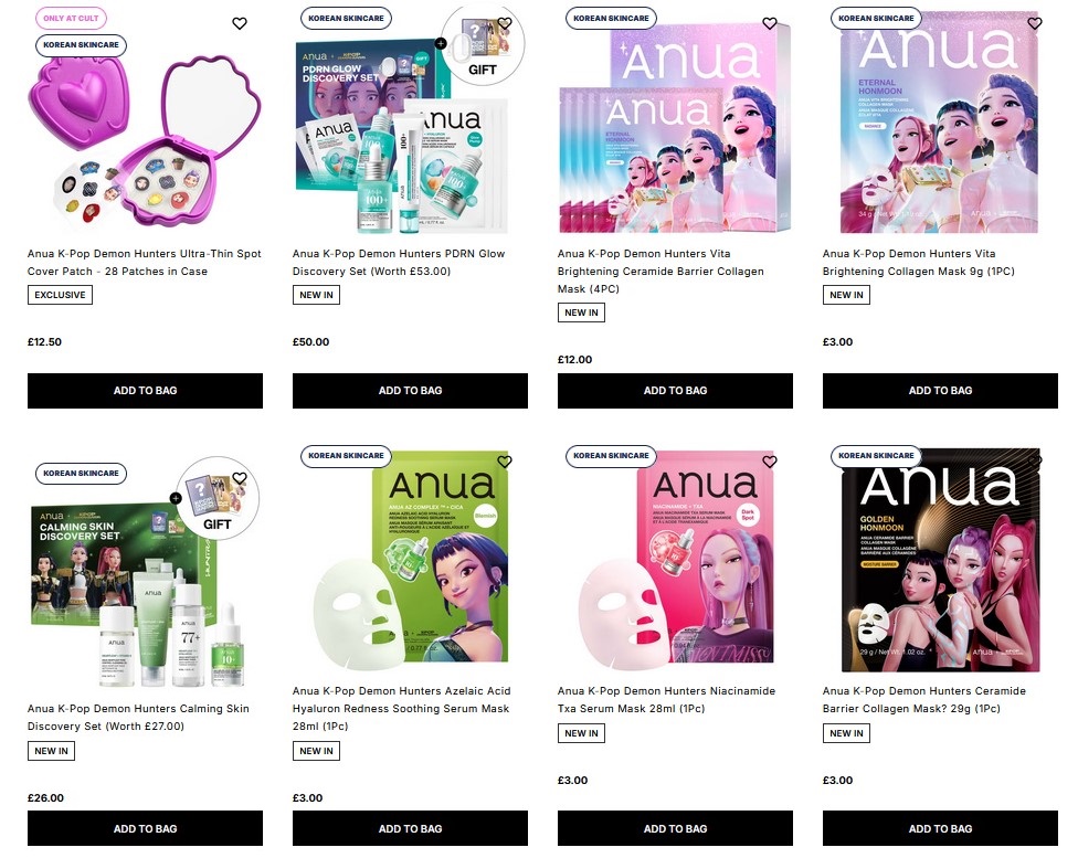 Anua x K-Pop Demon Hunters Collection Anua x K-Pop Demon Hunters Collection