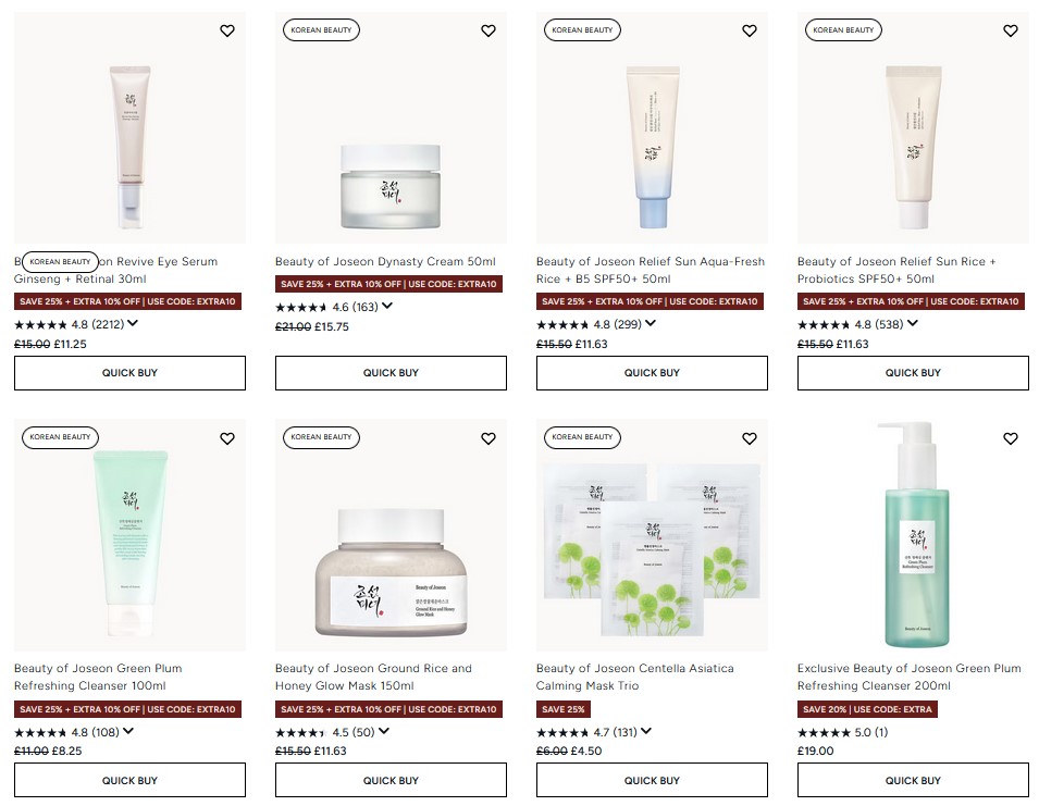 25% off Beauty of Joseon at Lookfantastic 25% off Beauty of Joseon at Lookfantastic