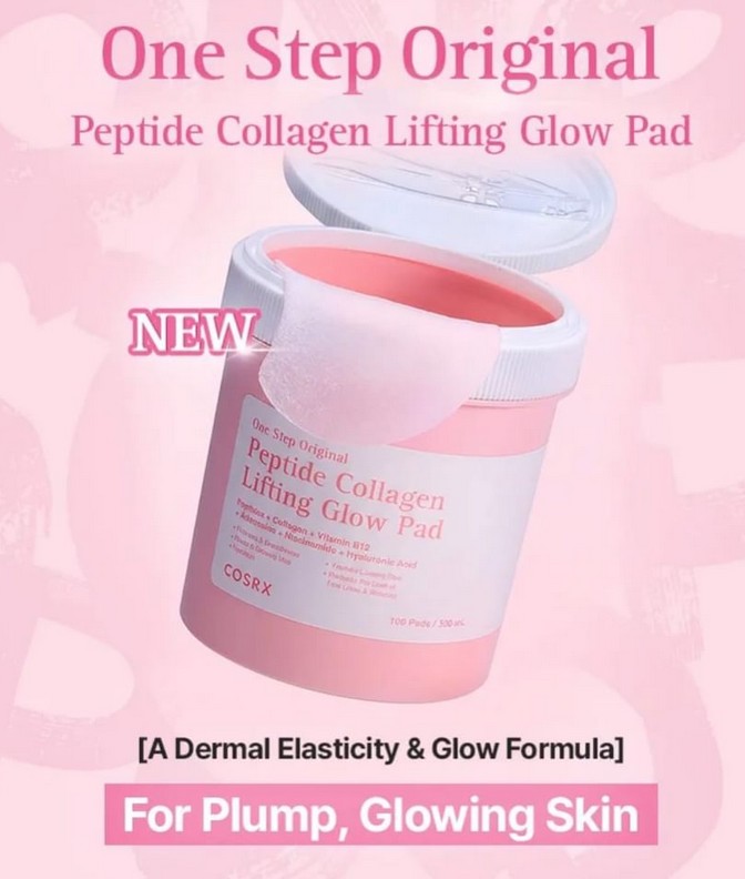 COSRX One Step Original Peptide Collagen Lifting Glow Pad COSRX One Step Original Peptide Collagen Lifting Glow Pad