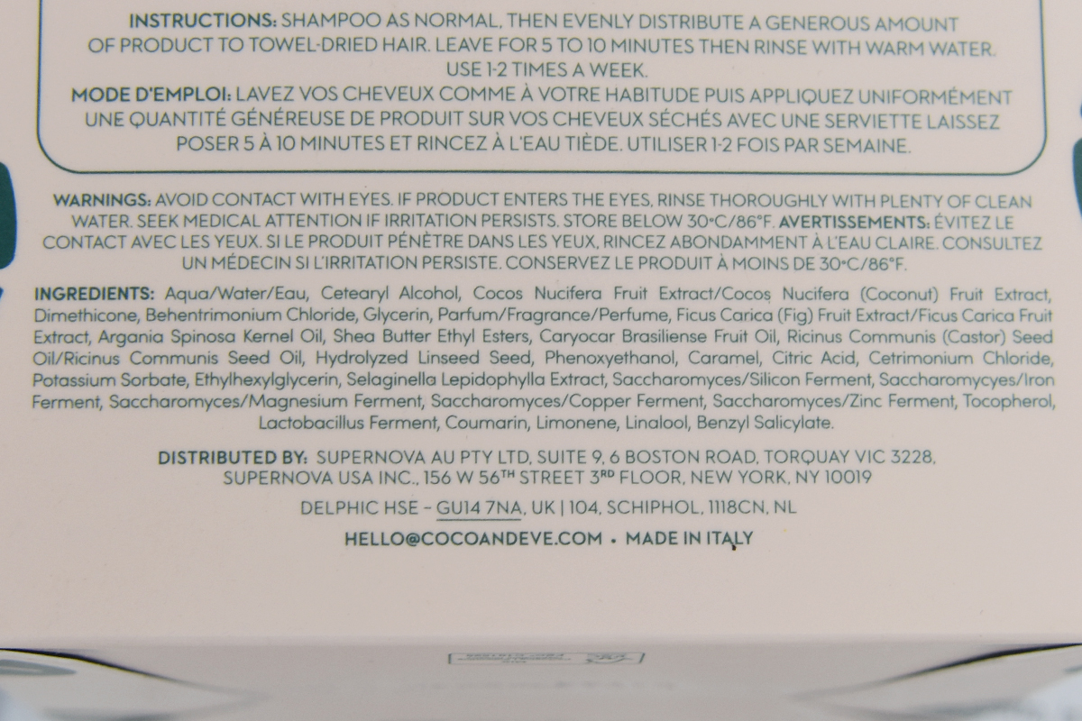 Coco & Eve Like A Virgin Super Nourishing Coconut & Fig Hair Masque