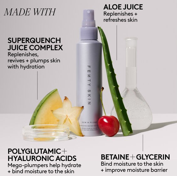Fenty Skin Dew N Plump Hydrating Nectar Face Mist Fenty Skin Dew N Plump Hydrating Nectar Face Mist