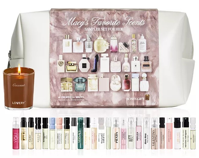 Macy’s (US) 26-Pc. For Her Fragrance Sampler Set 2 Macy’s (US) 26-Pc. For Her Fragrance Sampler Set 2