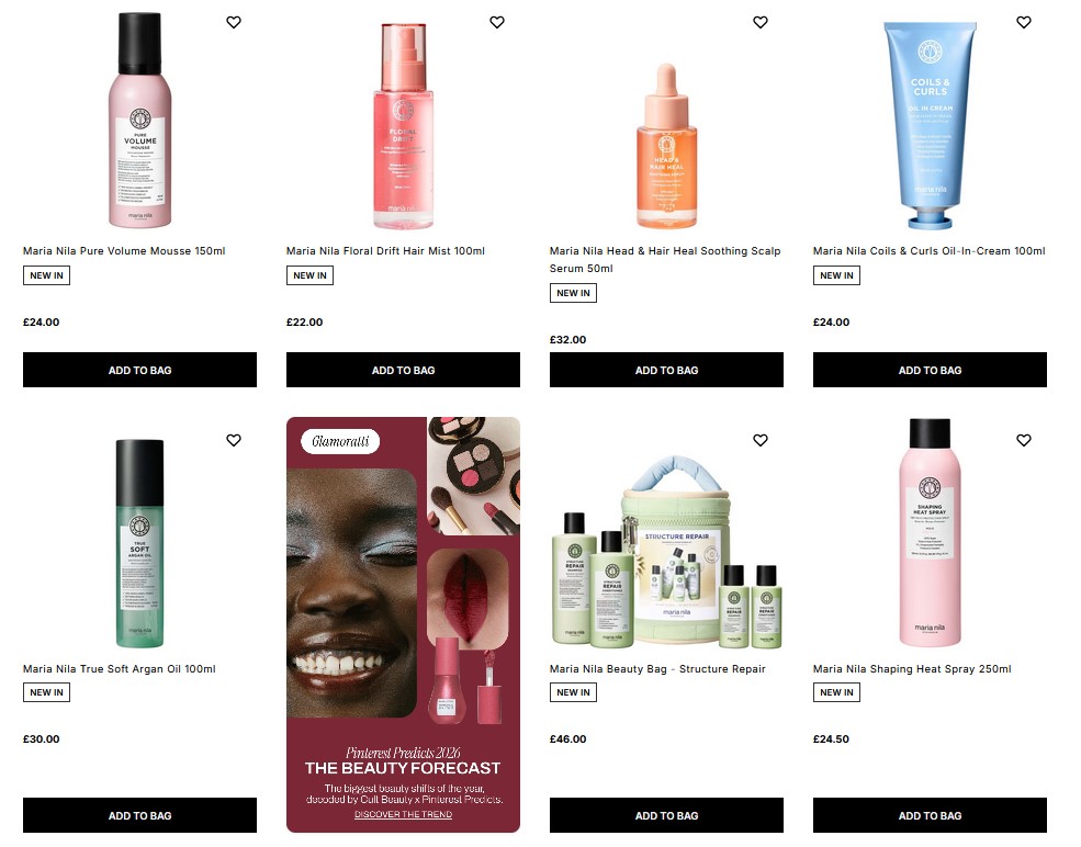 Maria Nila has landed at Cult Beauty Maria Nila has landed at Cult Beauty