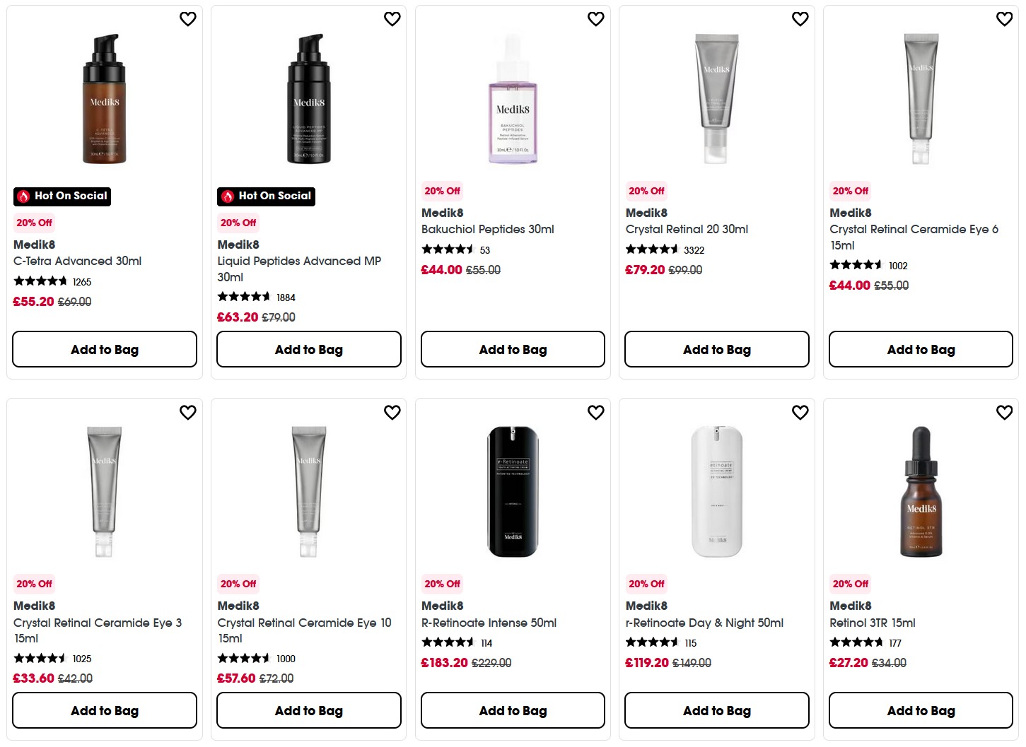 20% off Medik8 at Sephora UK 20% off Medik8 at Sephora UK