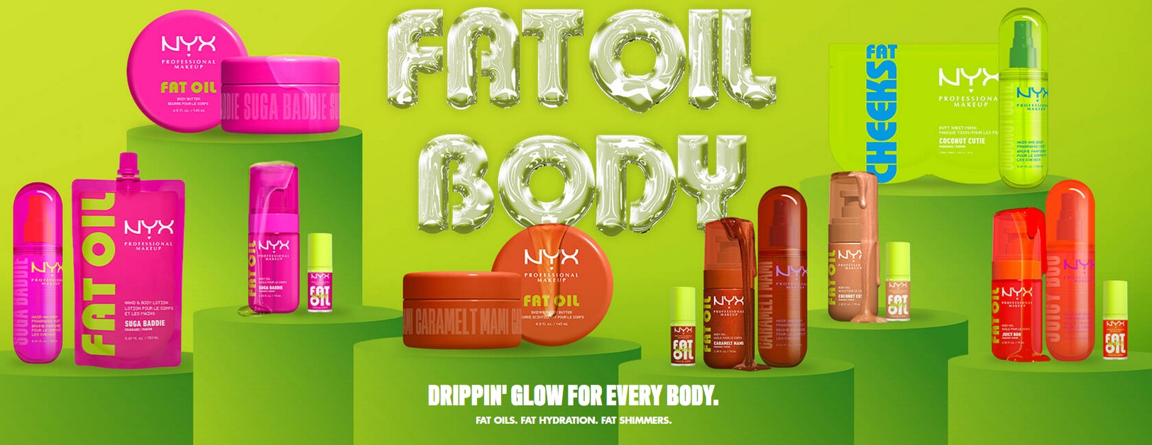 NYX Fat Body Oil Collection NYX Fat Body Oil Collection