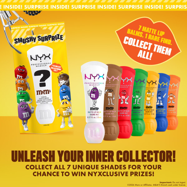 NYX Professional Makeup X M&M's Smushy Surprize Matte Lip Balm NYX Professional Makeup X M&M's Smushy Surprize Matte Lip Balm