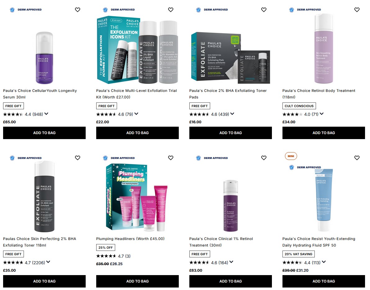 20% off Paula's Choice at Cult Beauty 20% off Paula's Choice at Cult Beauty