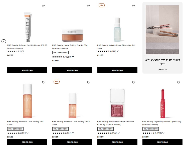 20% off RMS Beauty at Cult Beauty 20% off RMS Beauty at Cult Beauty