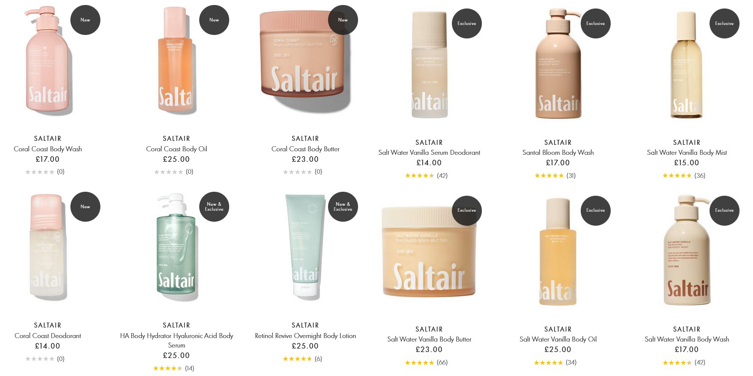 New launches from Saltair at Space NK New launches from Saltair at Space NK