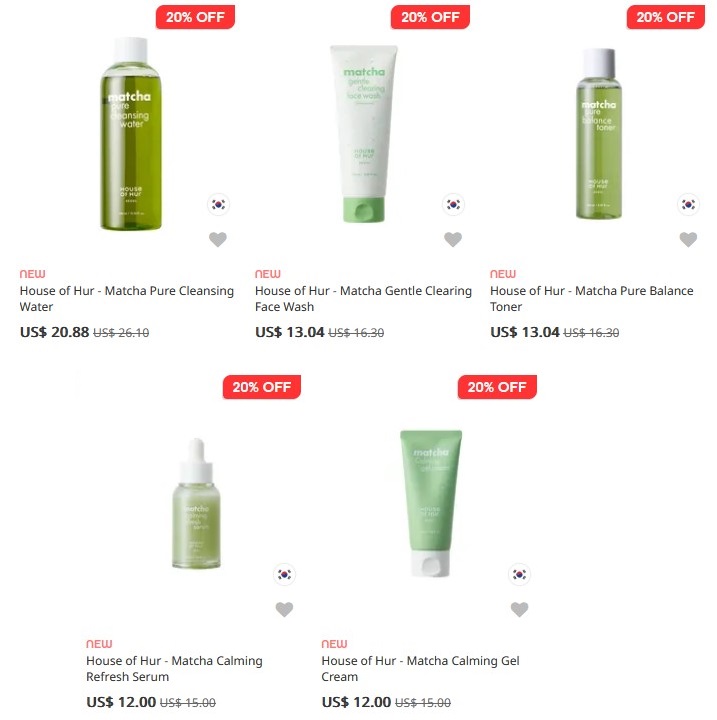 House of Hur Matcha Collection House of Hur Matcha Collection