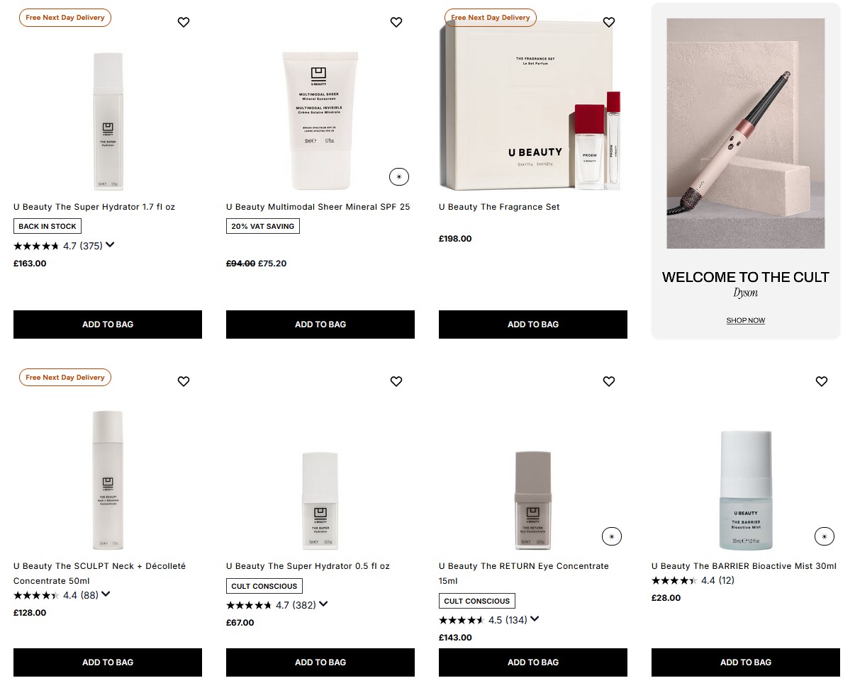 20% off U Beauty at Cult Beauty 20% off U Beauty at Cult Beauty