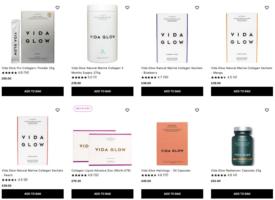 20% off Vida Glow at Cult Beauty 20% off Vida Glow at Cult Beauty