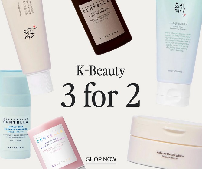 3 for 2 on K-Beauty at BEAUTY BAY 3 for 2 on K-Beauty at BEAUTY BAY